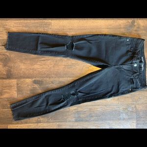 Old Navy black distressed rockstar jeans